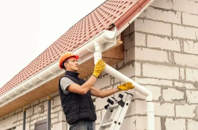 Pose et remplacement de gouttières à Nouâtre